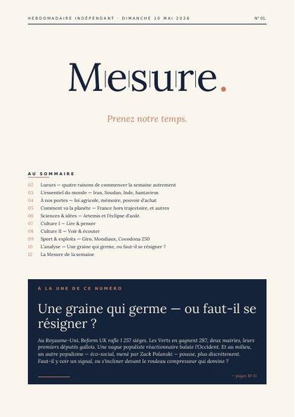 Couverture du numéro 1